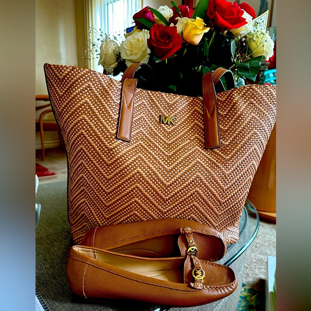 Micheal Kors Purse and flats (combo)
